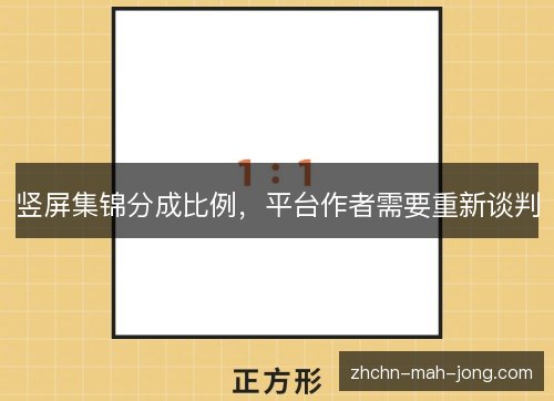 竖屏集锦分成比例，平台作者需要重新谈判